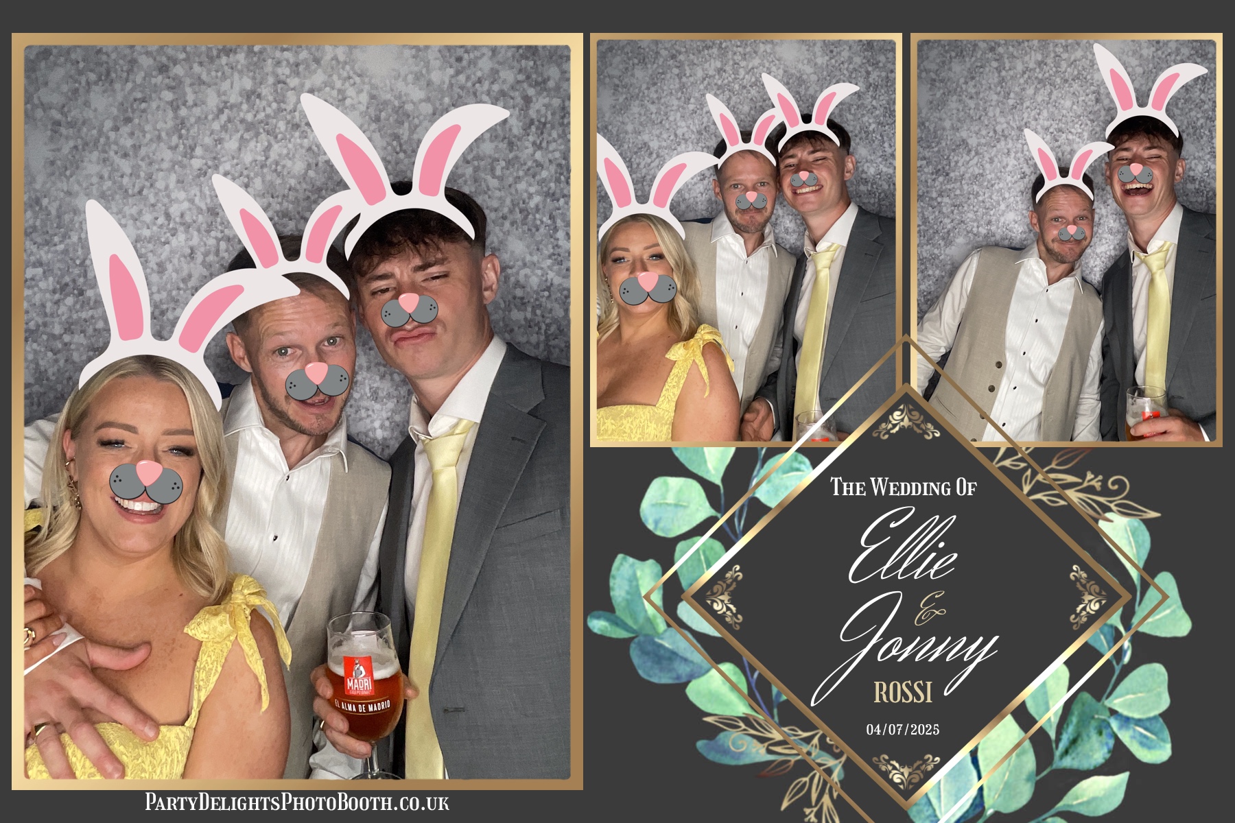 Ellie and Jonny's wedding | View more photos from the event at gallery.partydelightsphotobooth.co.uk/u/PartyDelightsPhotoBooth/Ellie-and-Jonnys-wedding