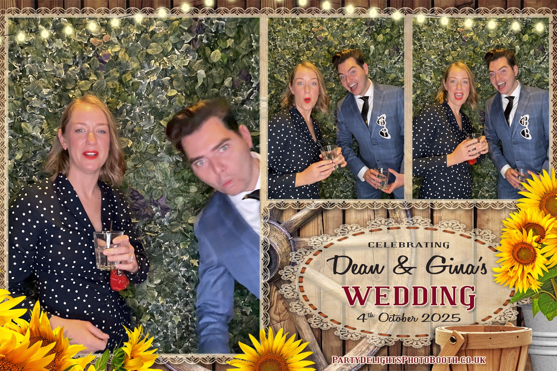 Gina and Dean's Wedding | View more photos from the event at gallery.partydelightsphotobooth.co.uk/u/PartyDelightsPhotoBooth/Gina-and-Deans-Wedding