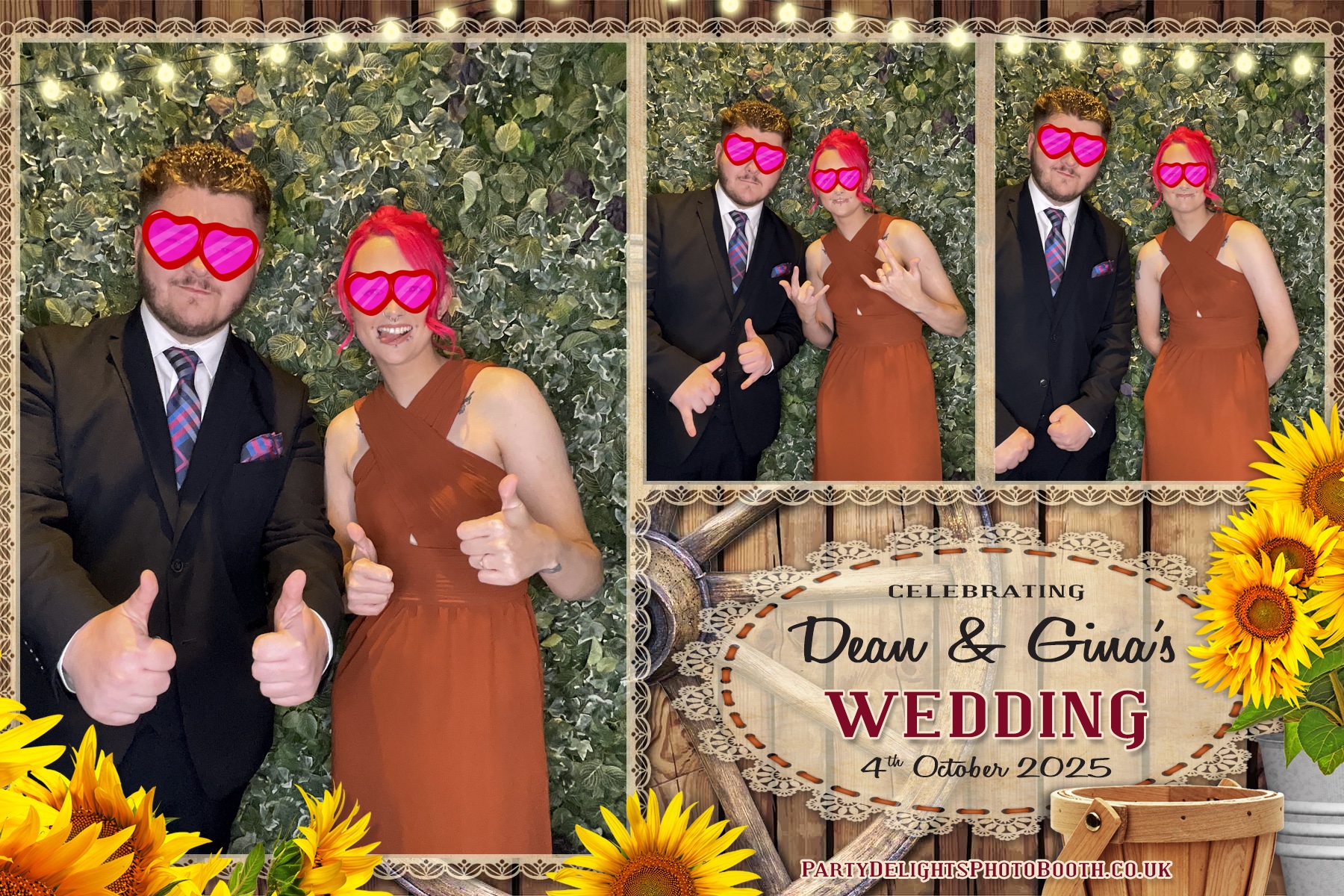 Gina and Dean's Wedding | View more photos from the event at gallery.partydelightsphotobooth.co.uk/u/PartyDelightsPhotoBooth/Gina-and-Deans-Wedding