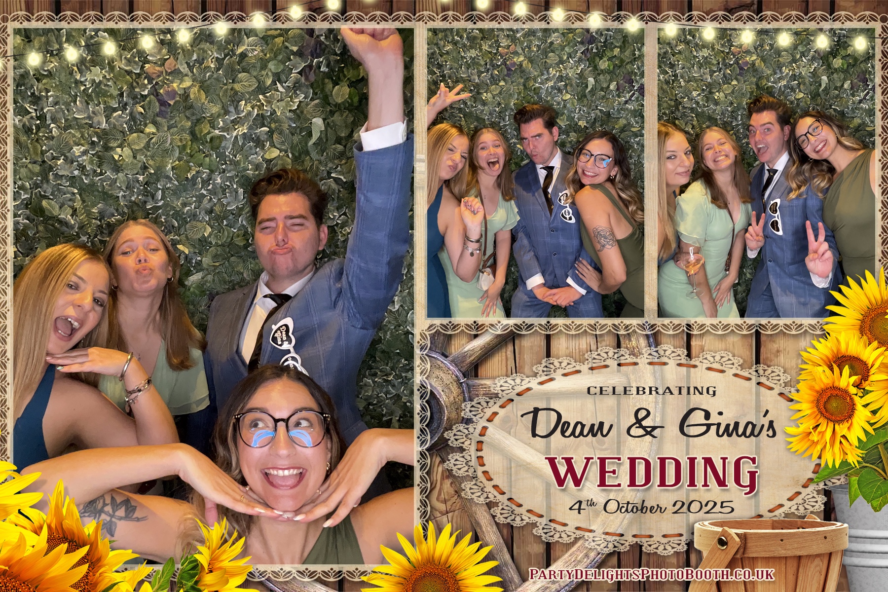 Gina and Dean's Wedding | View more photos from the event at gallery.partydelightsphotobooth.co.uk/u/PartyDelightsPhotoBooth/Gina-and-Deans-Wedding