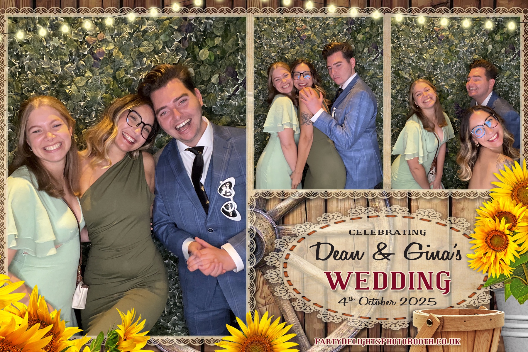 Gina and Dean's Wedding | View more photos from the event at gallery.partydelightsphotobooth.co.uk/u/PartyDelightsPhotoBooth/Gina-and-Deans-Wedding