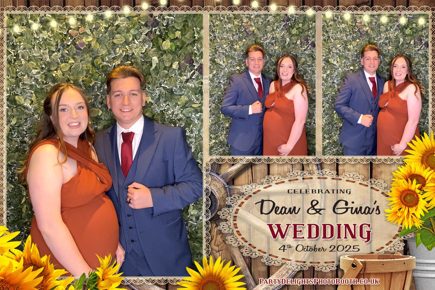 Gina and Dean's Wedding | View more photos from the event at gallery.partydelightsphotobooth.co.uk/u/PartyDelightsPhotoBooth/Gina-and-Deans-Wedding