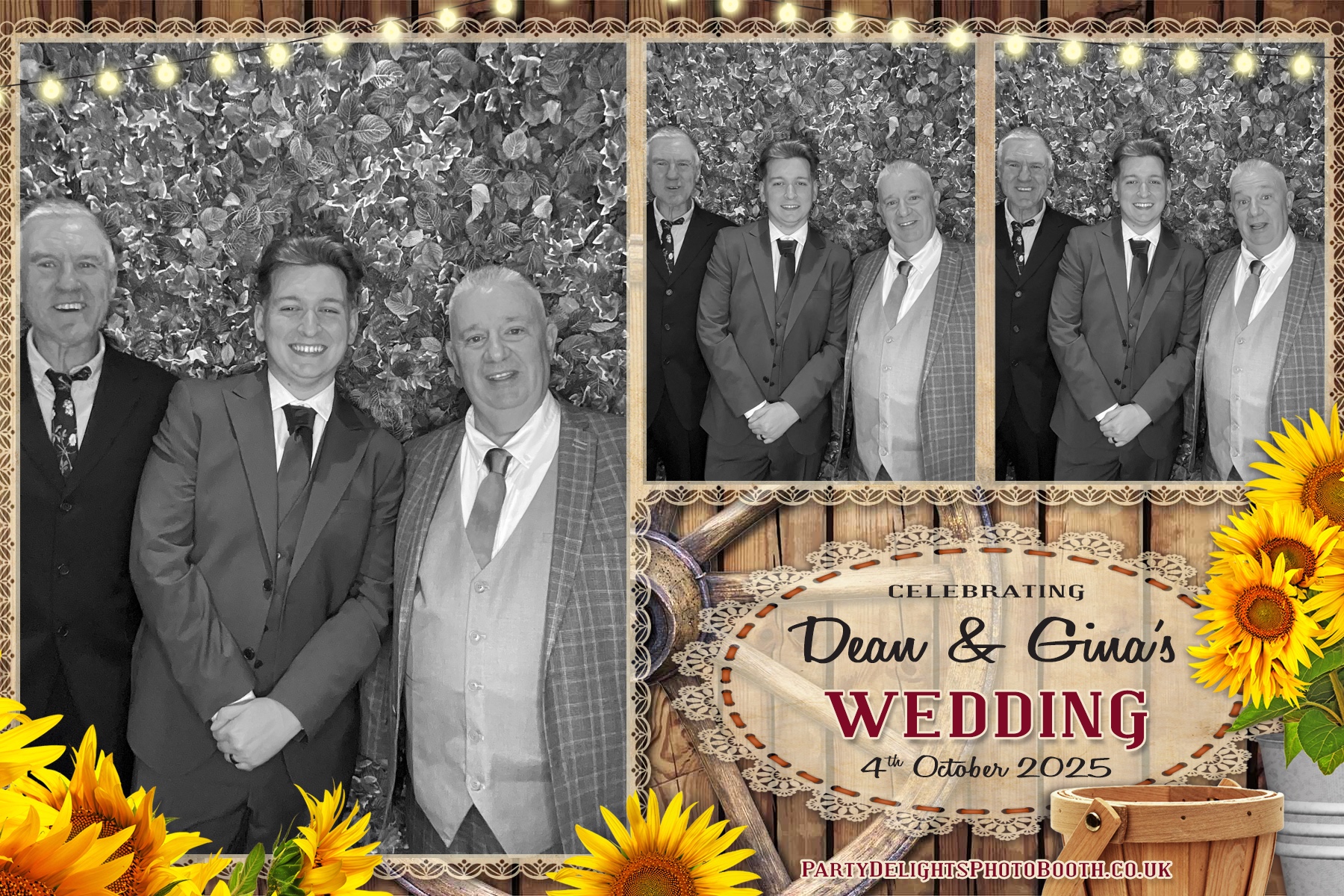 Gina and Dean's Wedding | View more photos from the event at gallery.partydelightsphotobooth.co.uk/u/PartyDelightsPhotoBooth/Gina-and-Deans-Wedding