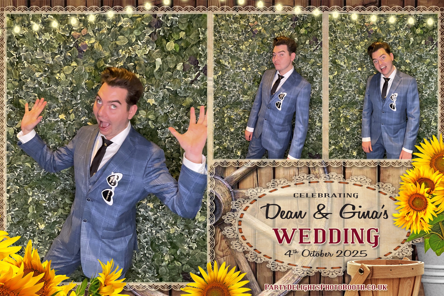 Gina and Dean's Wedding | View more photos from the event at gallery.partydelightsphotobooth.co.uk/u/PartyDelightsPhotoBooth/Gina-and-Deans-Wedding