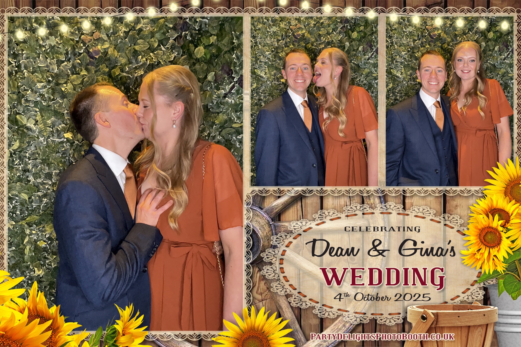 Gina and Dean's Wedding | View more photos from the event at gallery.partydelightsphotobooth.co.uk/u/PartyDelightsPhotoBooth/Gina-and-Deans-Wedding