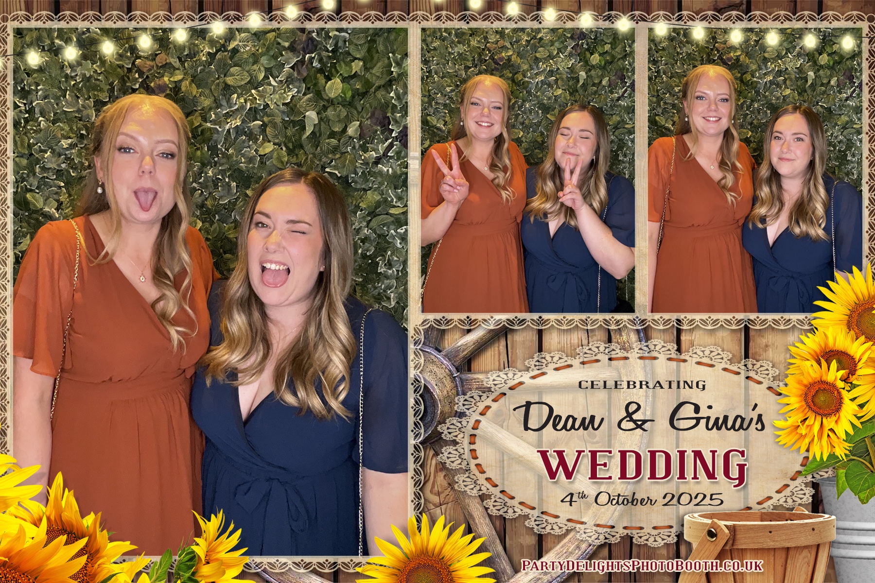 Gina and Dean's Wedding | View more photos from the event at gallery.partydelightsphotobooth.co.uk/u/PartyDelightsPhotoBooth/Gina-and-Deans-Wedding