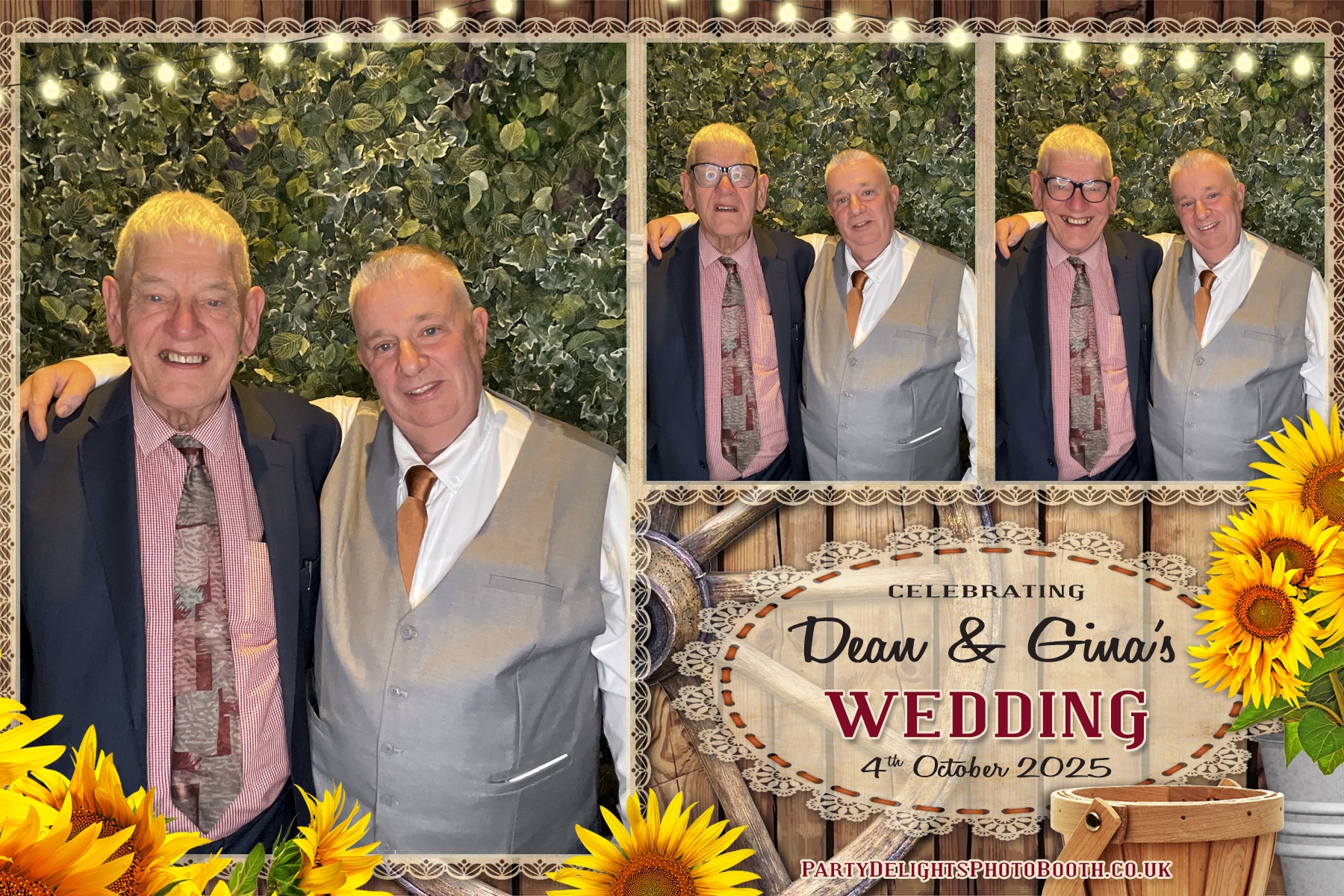 Gina and Dean's Wedding | View more photos from the event at gallery.partydelightsphotobooth.co.uk/u/PartyDelightsPhotoBooth/Gina-and-Deans-Wedding