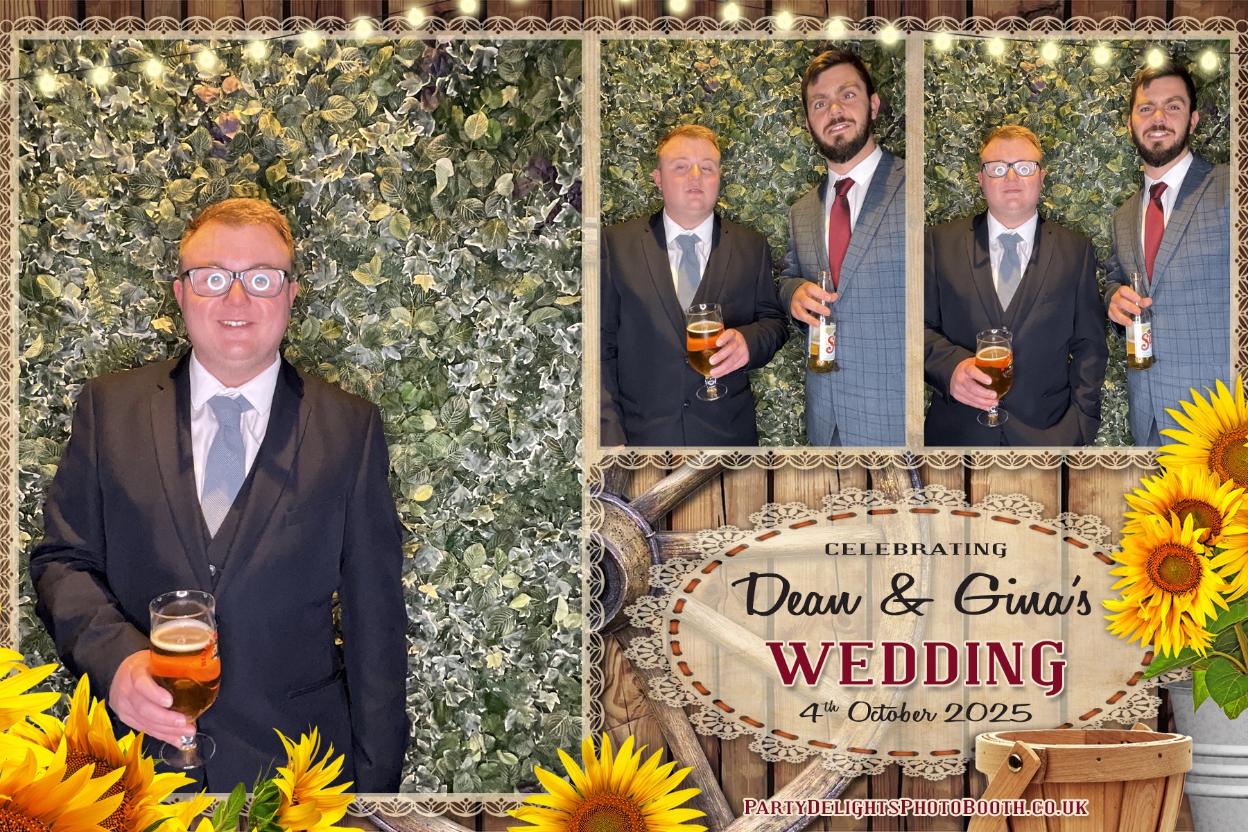 Gina and Dean's Wedding | View more photos from the event at gallery.partydelightsphotobooth.co.uk/u/PartyDelightsPhotoBooth/Gina-and-Deans-Wedding