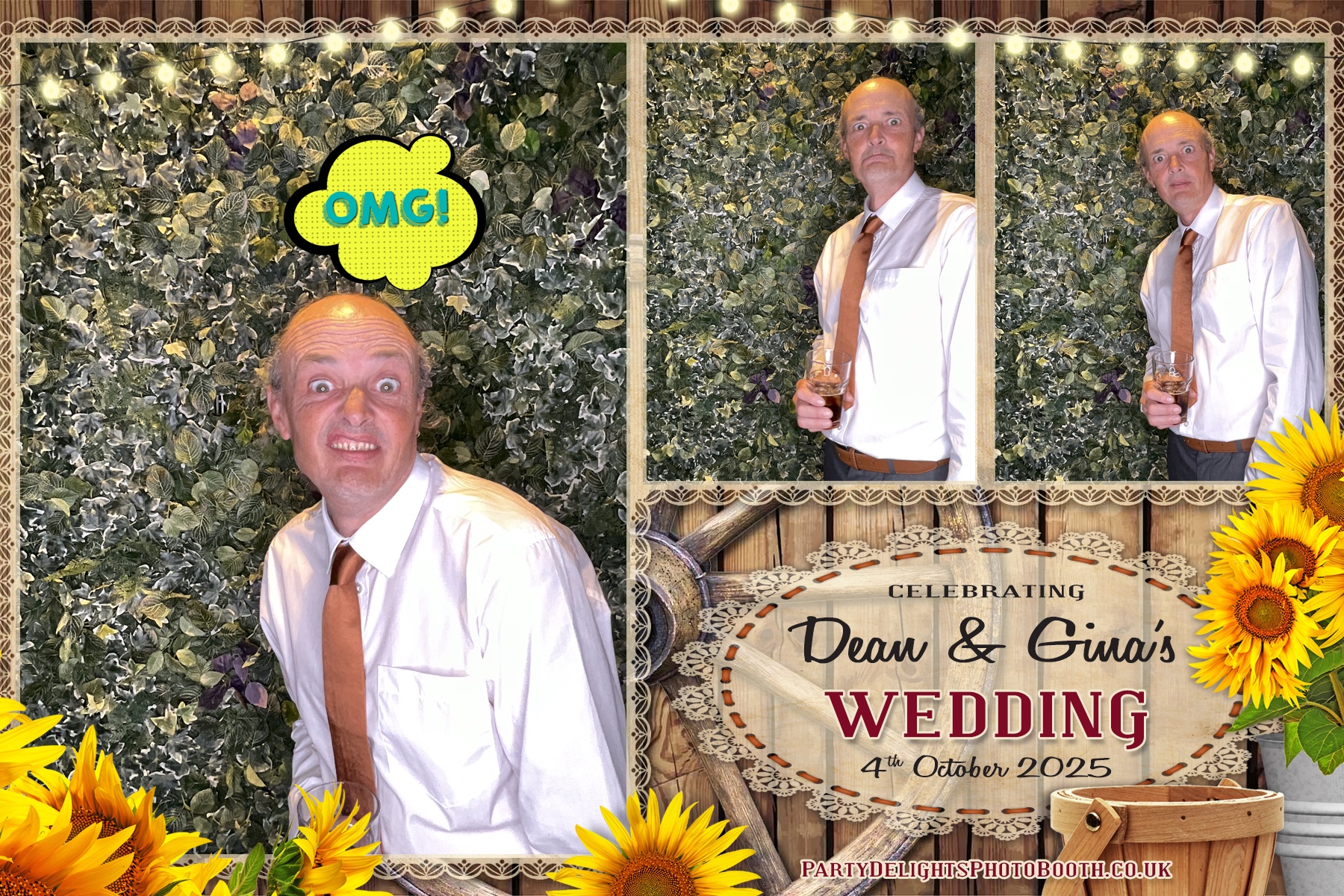 Gina and Dean's Wedding | View more photos from the event at gallery.partydelightsphotobooth.co.uk/u/PartyDelightsPhotoBooth/Gina-and-Deans-Wedding