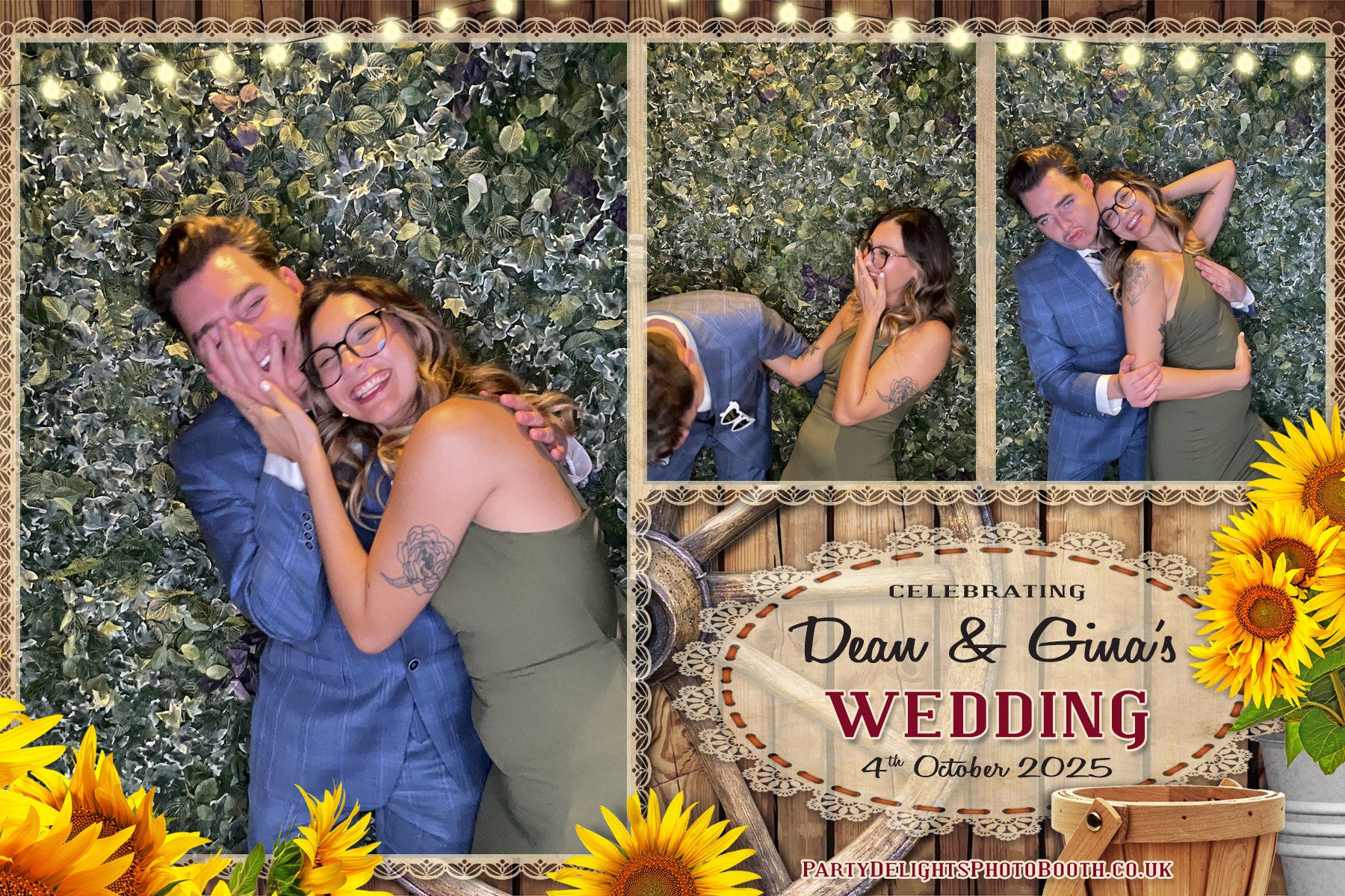 Gina and Dean's Wedding | View more photos from the event at gallery.partydelightsphotobooth.co.uk/u/PartyDelightsPhotoBooth/Gina-and-Deans-Wedding