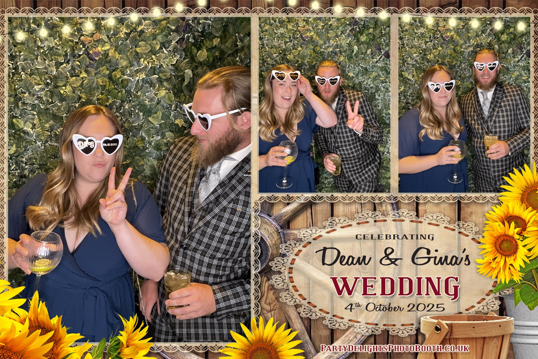 Gina and Dean's Wedding | View more photos from the event at gallery.partydelightsphotobooth.co.uk/u/PartyDelightsPhotoBooth/Gina-and-Deans-Wedding