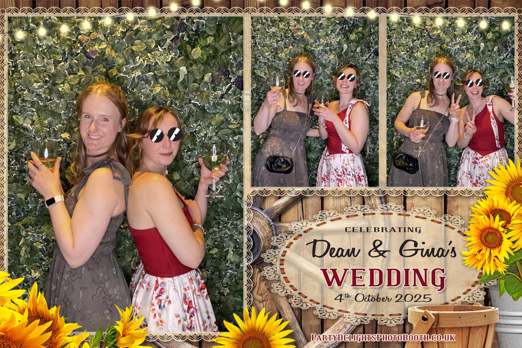 Gina and Dean's Wedding | View more photos from the event at gallery.partydelightsphotobooth.co.uk/u/PartyDelightsPhotoBooth/Gina-and-Deans-Wedding