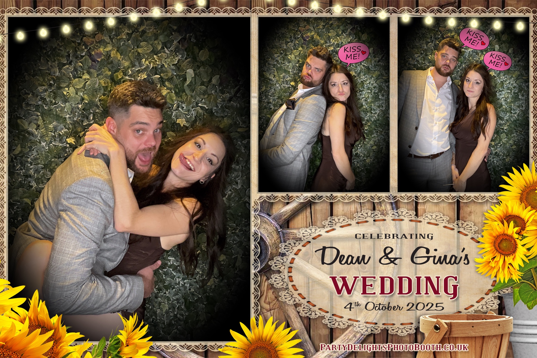 Gina and Dean's Wedding | View more photos from the event at gallery.partydelightsphotobooth.co.uk/u/PartyDelightsPhotoBooth/Gina-and-Deans-Wedding