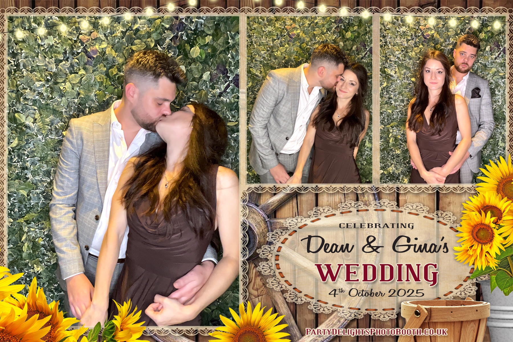 Gina and Dean's Wedding | View more photos from the event at gallery.partydelightsphotobooth.co.uk/u/PartyDelightsPhotoBooth/Gina-and-Deans-Wedding