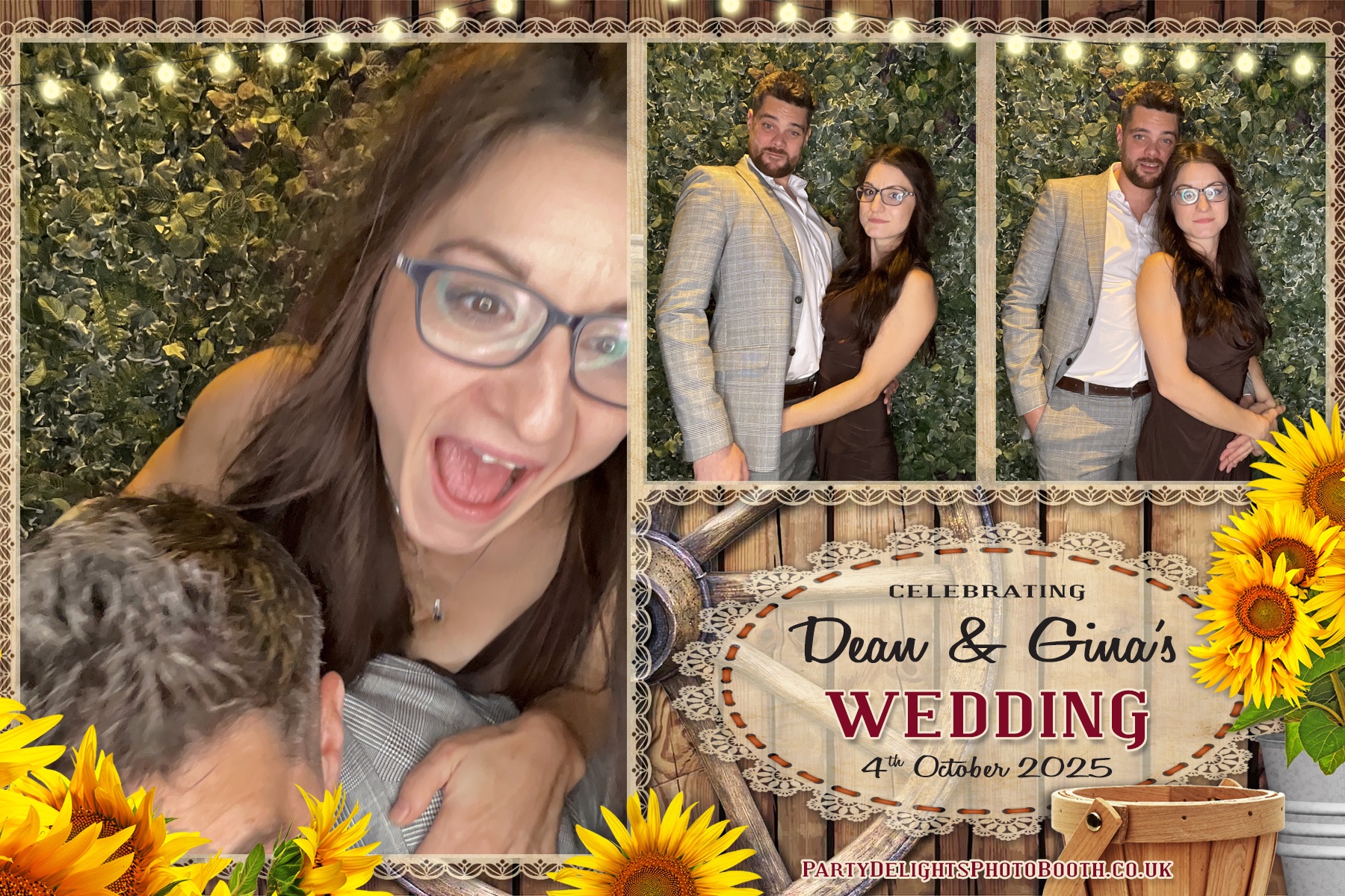 Gina and Dean's Wedding | View more photos from the event at gallery.partydelightsphotobooth.co.uk/u/PartyDelightsPhotoBooth/Gina-and-Deans-Wedding