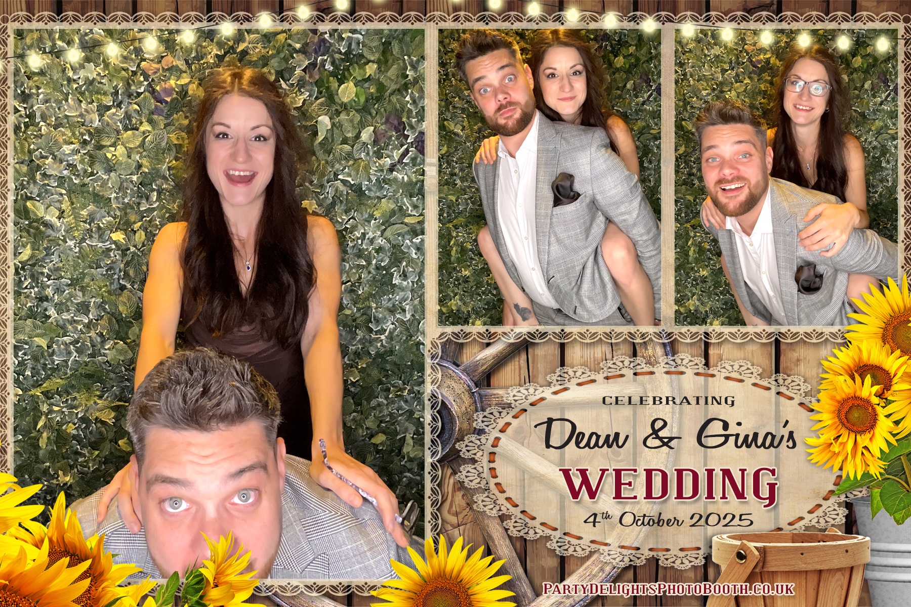 Gina and Dean's Wedding | View more photos from the event at gallery.partydelightsphotobooth.co.uk/u/PartyDelightsPhotoBooth/Gina-and-Deans-Wedding