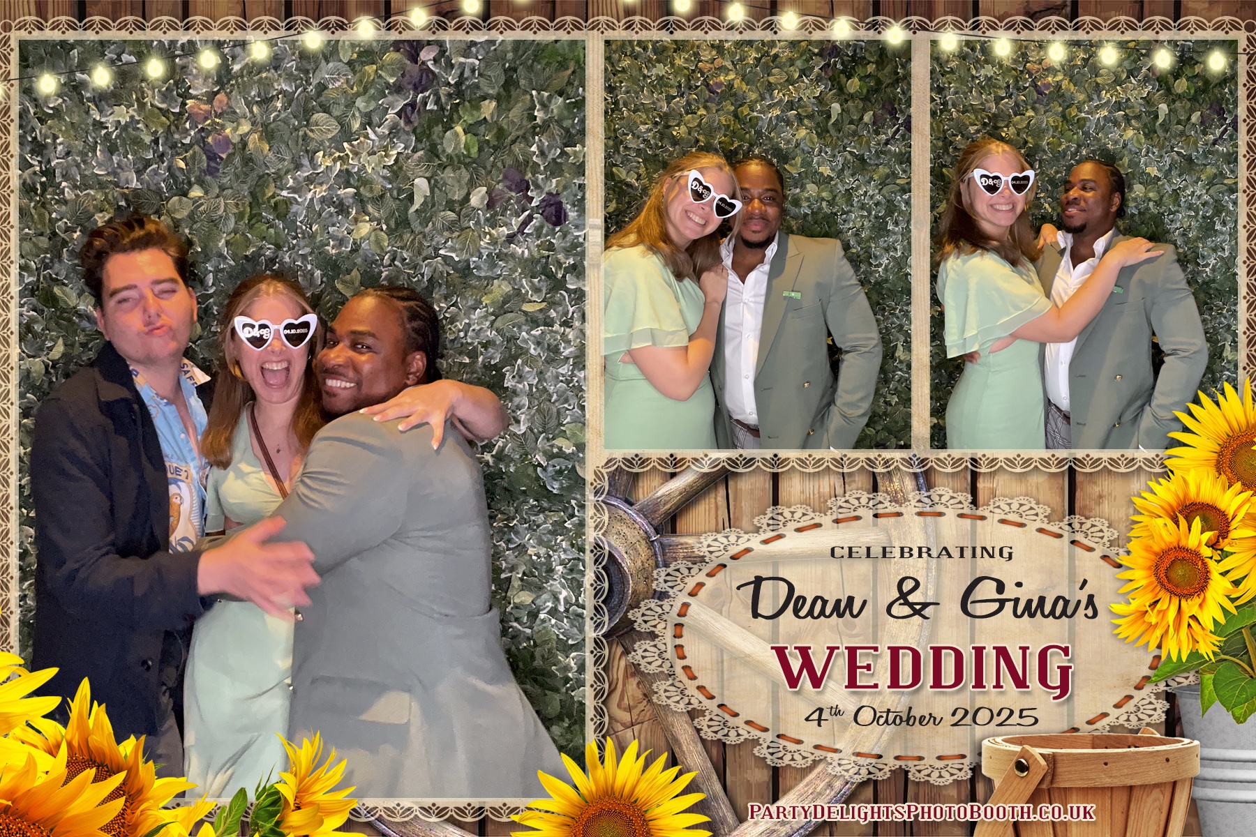 Gina and Dean's Wedding | View more photos from the event at gallery.partydelightsphotobooth.co.uk/u/PartyDelightsPhotoBooth/Gina-and-Deans-Wedding