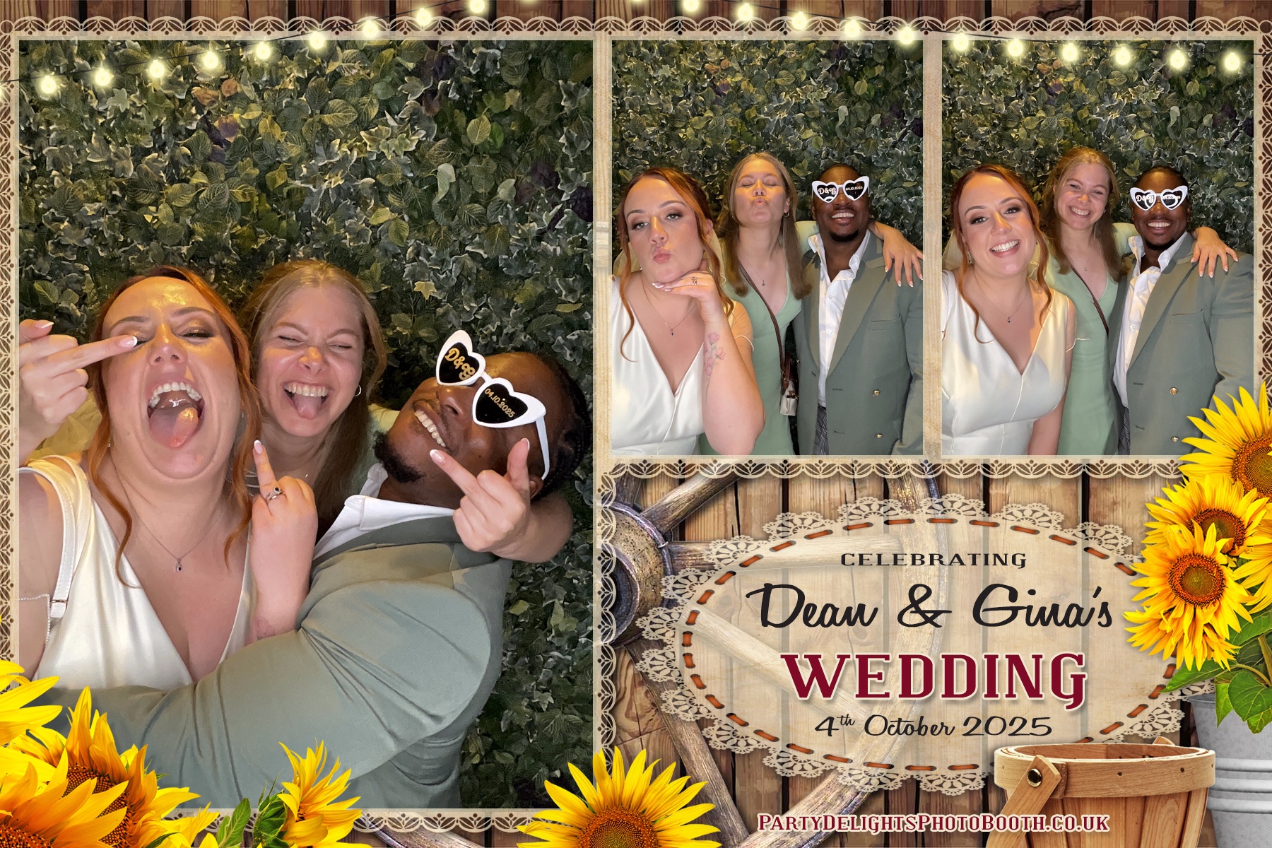 Gina and Dean's Wedding | View more photos from the event at gallery.partydelightsphotobooth.co.uk/u/PartyDelightsPhotoBooth/Gina-and-Deans-Wedding