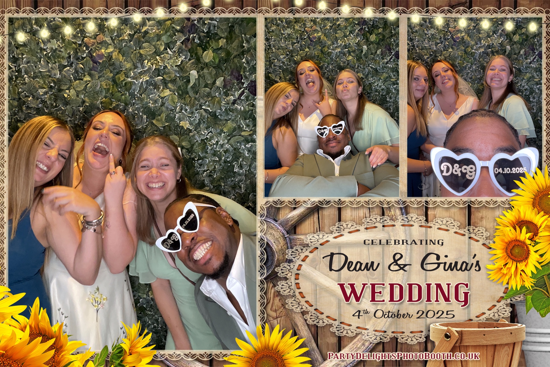 Gina and Dean's Wedding | View more photos from the event at gallery.partydelightsphotobooth.co.uk/u/PartyDelightsPhotoBooth/Gina-and-Deans-Wedding