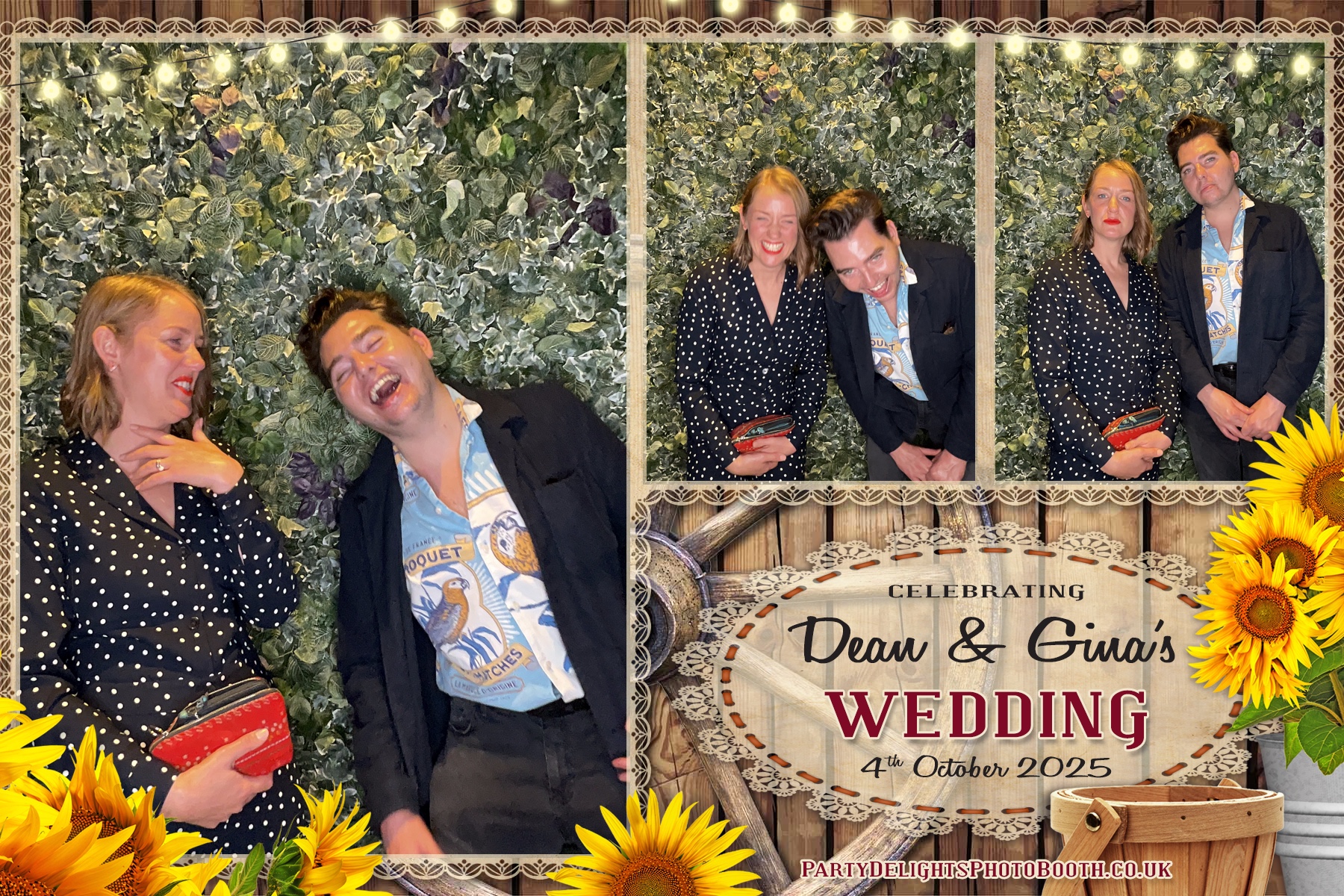 Gina and Dean's Wedding | View more photos from the event at gallery.partydelightsphotobooth.co.uk/u/PartyDelightsPhotoBooth/Gina-and-Deans-Wedding
