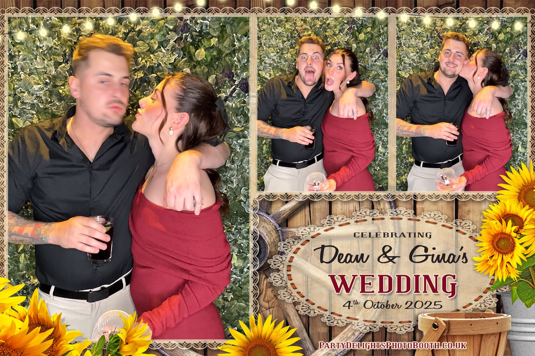 Gina and Dean's Wedding | View more photos from the event at gallery.partydelightsphotobooth.co.uk/u/PartyDelightsPhotoBooth/Gina-and-Deans-Wedding