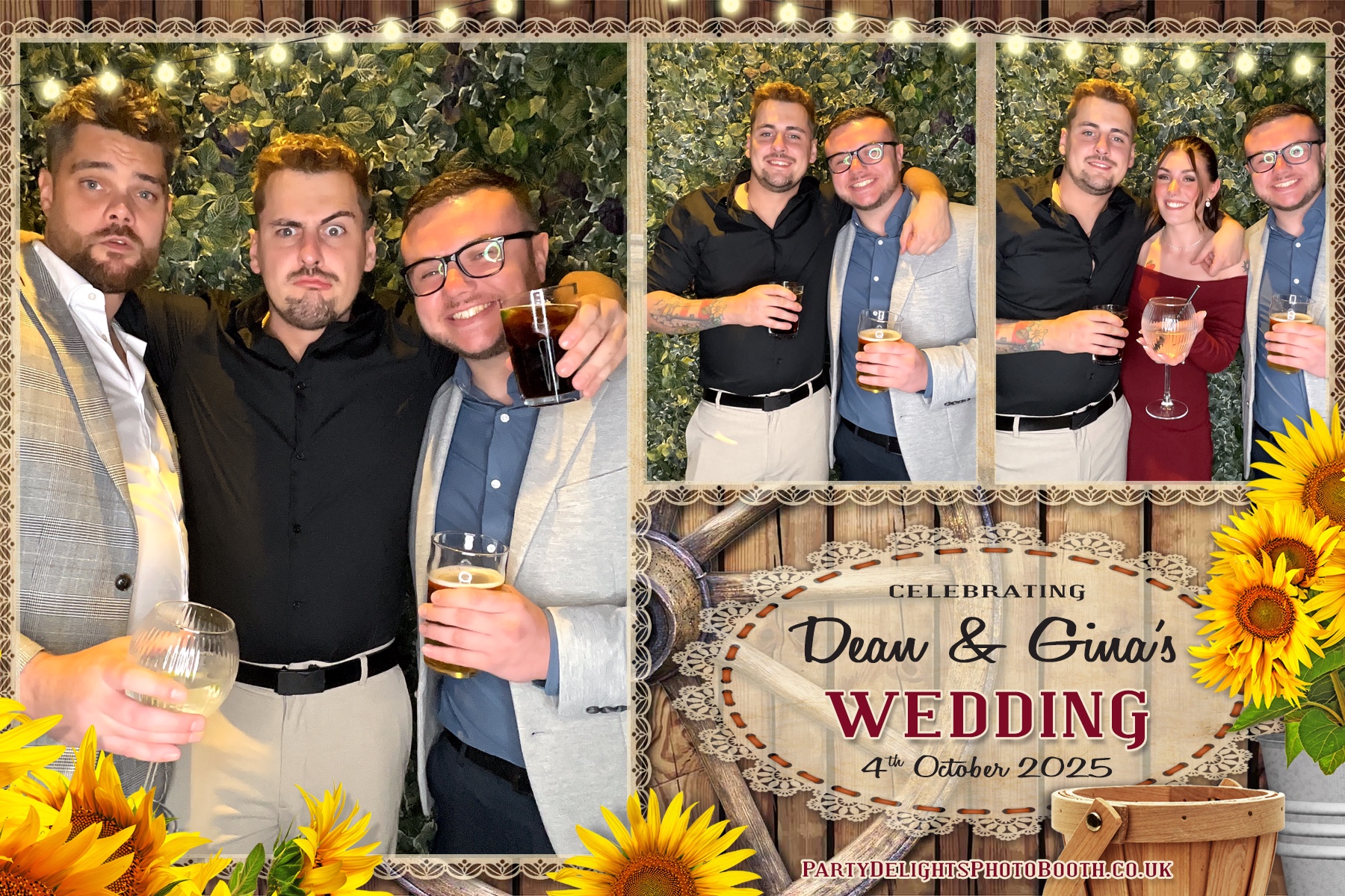 Gina and Dean's Wedding | View more photos from the event at gallery.partydelightsphotobooth.co.uk/u/PartyDelightsPhotoBooth/Gina-and-Deans-Wedding