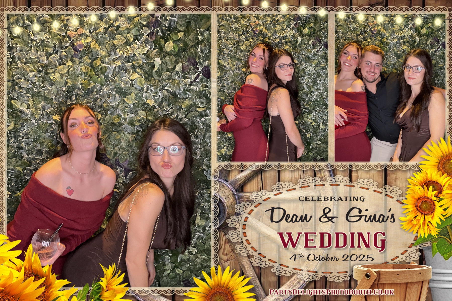 Gina and Dean's Wedding | View more photos from the event at gallery.partydelightsphotobooth.co.uk/u/PartyDelightsPhotoBooth/Gina-and-Deans-Wedding