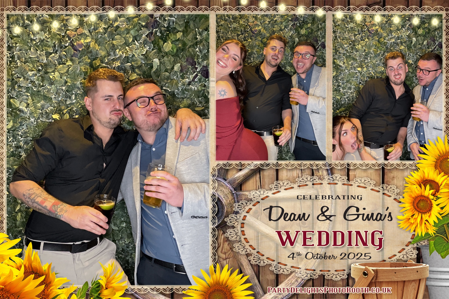 Gina and Dean's Wedding | View more photos from the event at gallery.partydelightsphotobooth.co.uk/u/PartyDelightsPhotoBooth/Gina-and-Deans-Wedding