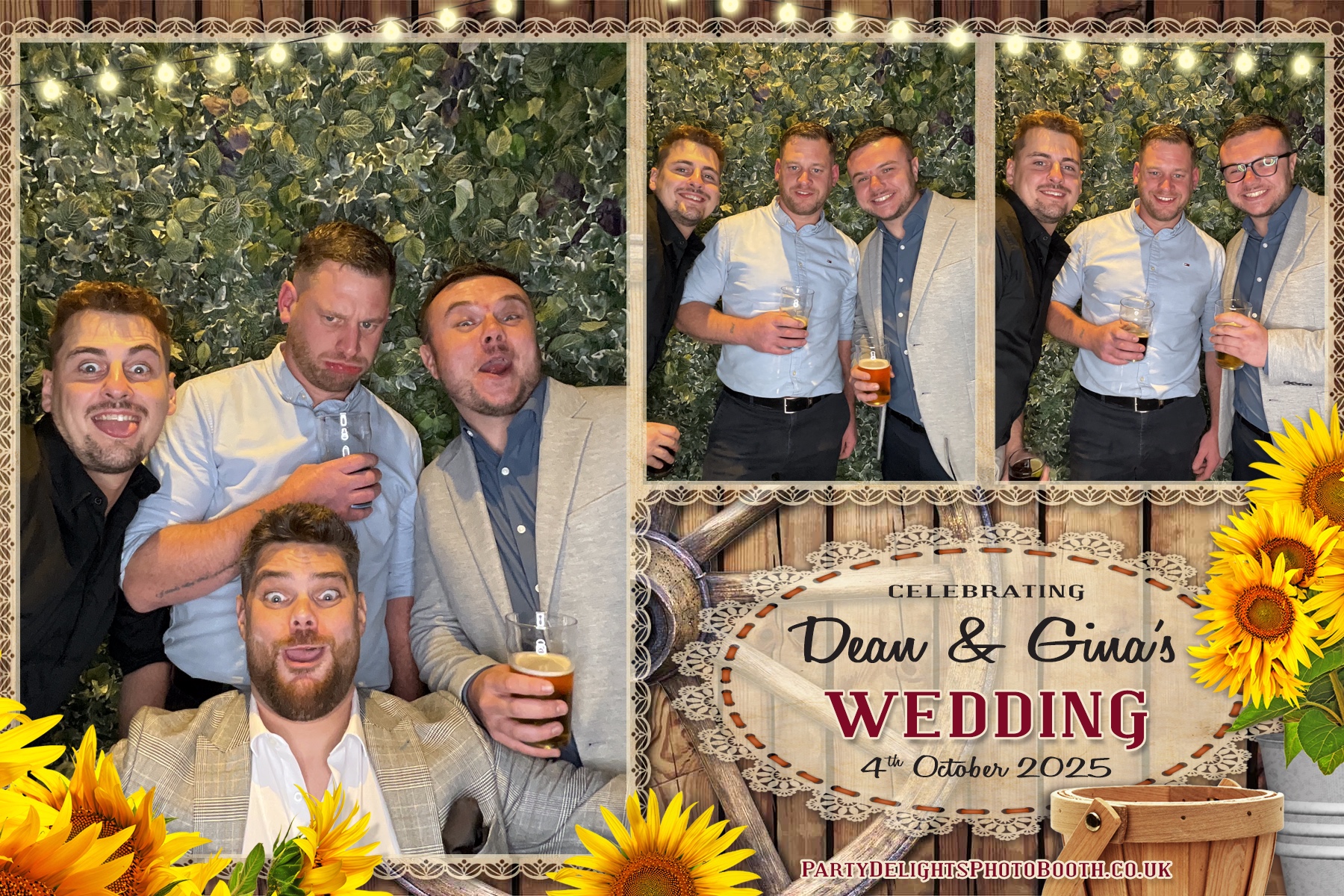 Gina and Dean's Wedding | View more photos from the event at gallery.partydelightsphotobooth.co.uk/u/PartyDelightsPhotoBooth/Gina-and-Deans-Wedding