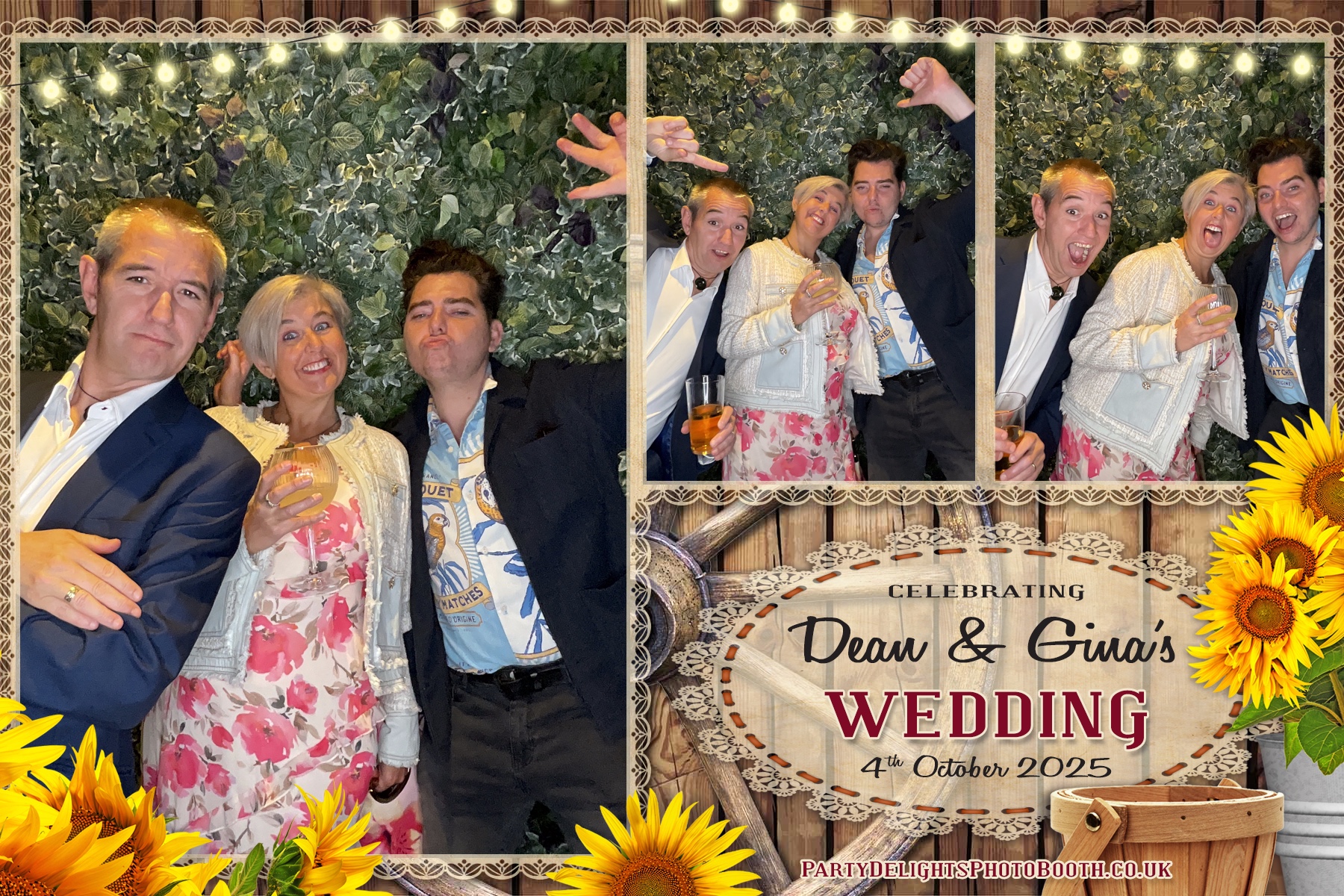 Gina and Dean's Wedding | View more photos from the event at gallery.partydelightsphotobooth.co.uk/u/PartyDelightsPhotoBooth/Gina-and-Deans-Wedding