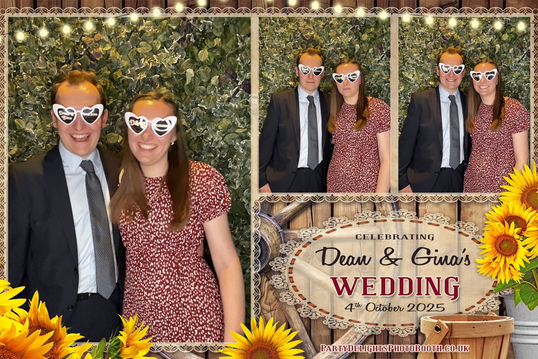 Gina and Dean's Wedding | View more photos from the event at gallery.partydelightsphotobooth.co.uk/u/PartyDelightsPhotoBooth/Gina-and-Deans-Wedding