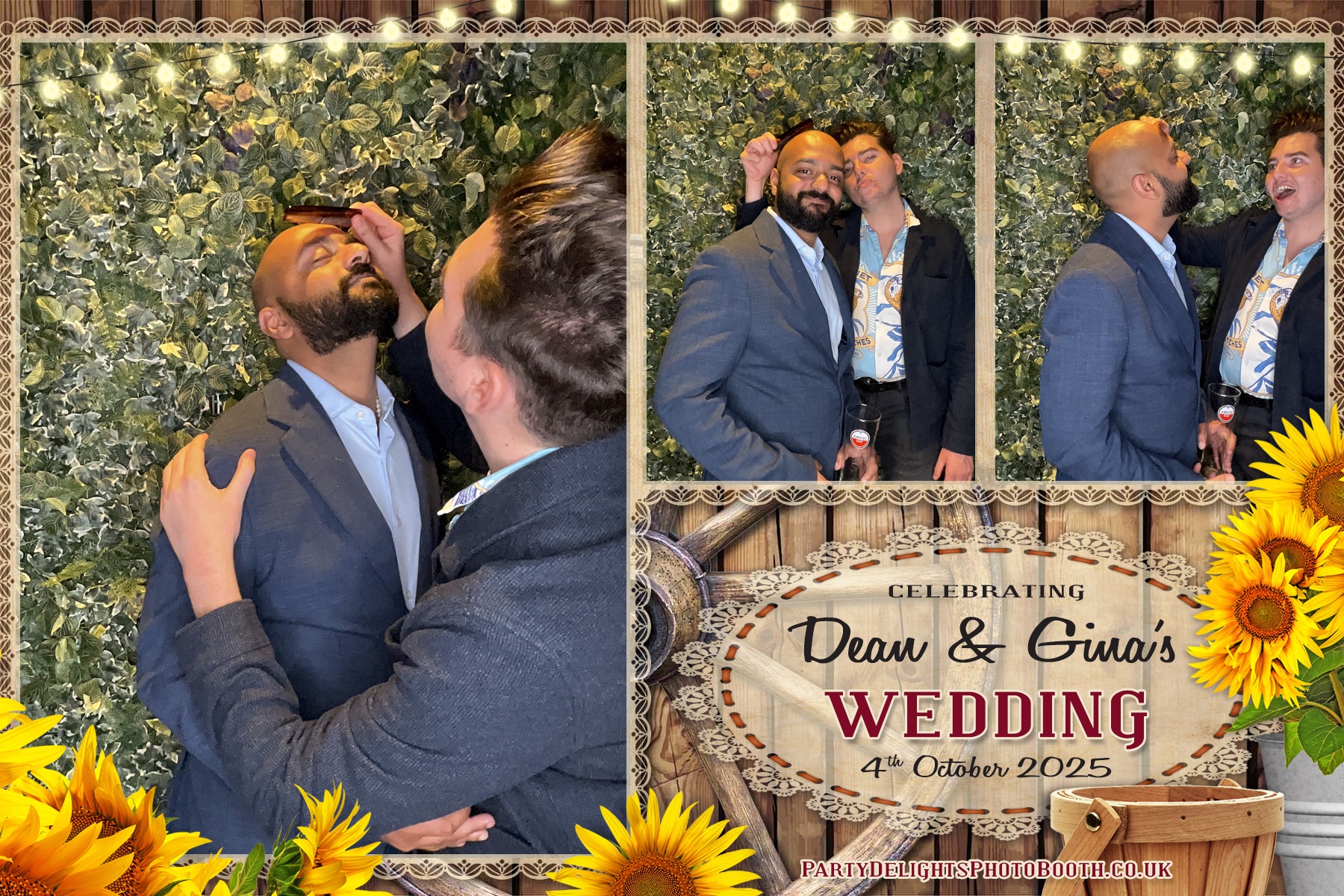 Gina and Dean's Wedding | View more photos from the event at gallery.partydelightsphotobooth.co.uk/u/PartyDelightsPhotoBooth/Gina-and-Deans-Wedding