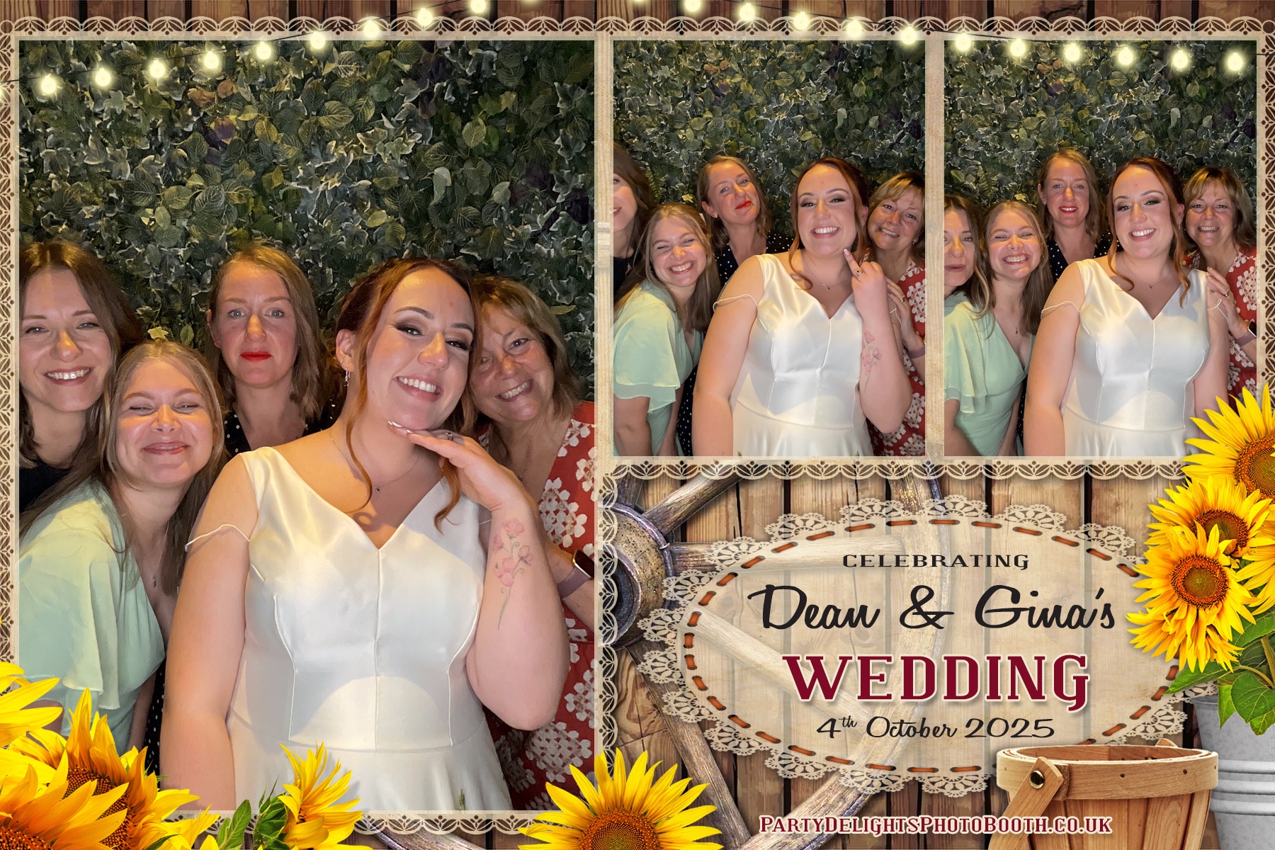 Gina and Dean's Wedding | View more photos from the event at gallery.partydelightsphotobooth.co.uk/u/PartyDelightsPhotoBooth/Gina-and-Deans-Wedding