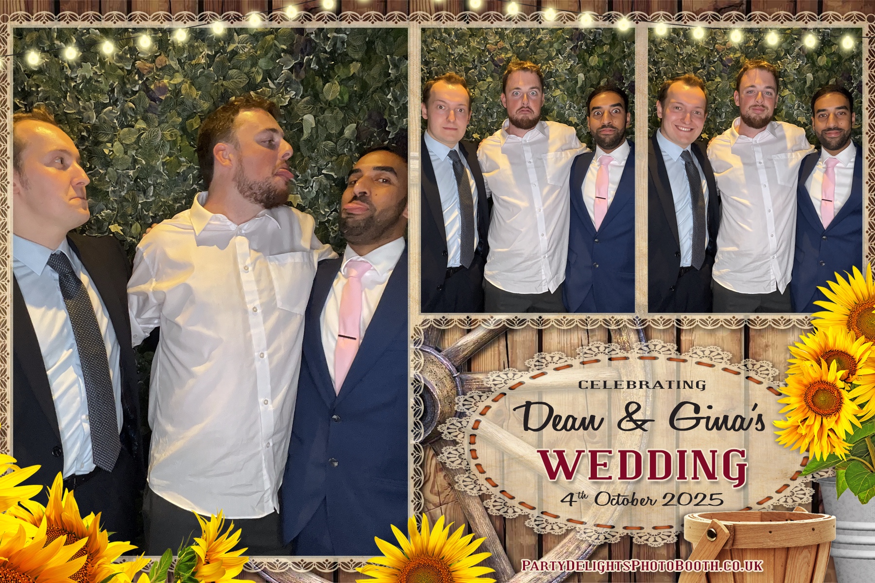 Gina and Dean's Wedding | View more photos from the event at gallery.partydelightsphotobooth.co.uk/u/PartyDelightsPhotoBooth/Gina-and-Deans-Wedding