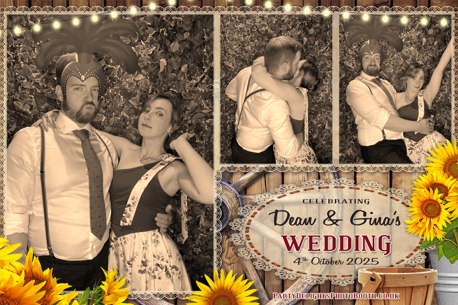 Gina and Dean's Wedding | View more photos from the event at gallery.partydelightsphotobooth.co.uk/u/PartyDelightsPhotoBooth/Gina-and-Deans-Wedding