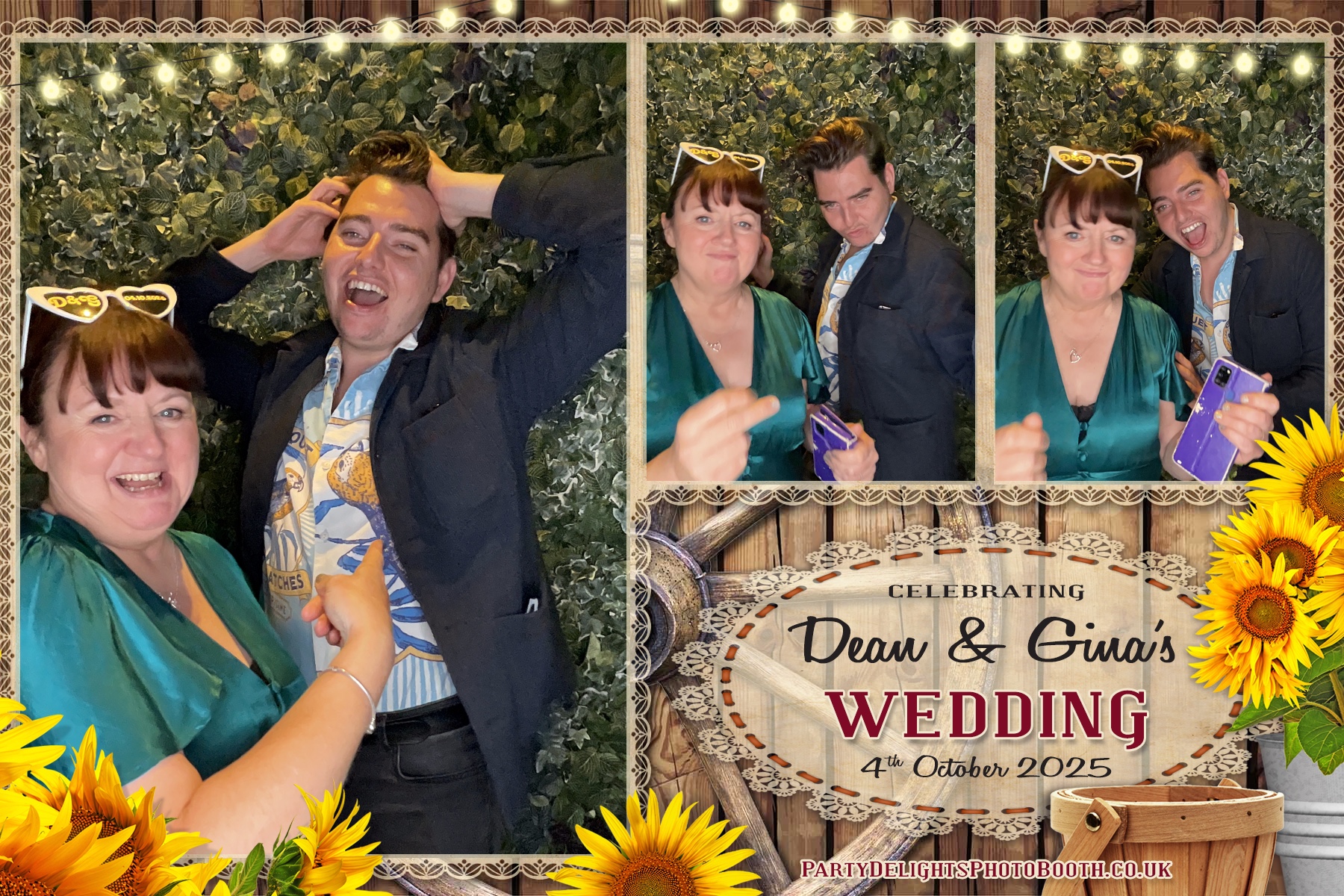 Gina and Dean's Wedding | View more photos from the event at gallery.partydelightsphotobooth.co.uk/u/PartyDelightsPhotoBooth/Gina-and-Deans-Wedding