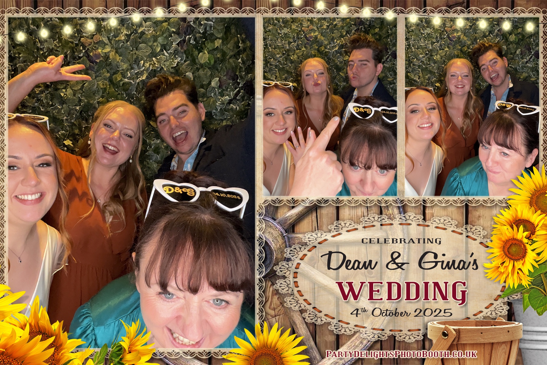 Gina and Dean's Wedding | View more photos from the event at gallery.partydelightsphotobooth.co.uk/u/PartyDelightsPhotoBooth/Gina-and-Deans-Wedding