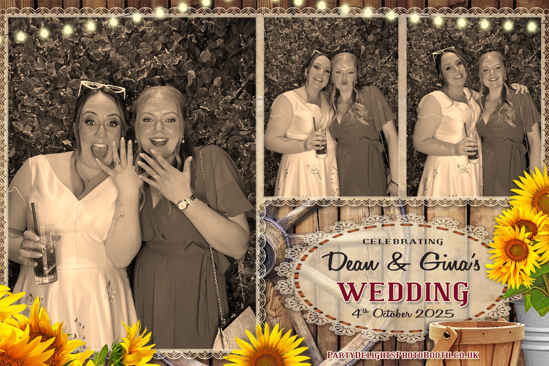 Gina and Dean's Wedding | View more photos from the event at gallery.partydelightsphotobooth.co.uk/u/PartyDelightsPhotoBooth/Gina-and-Deans-Wedding