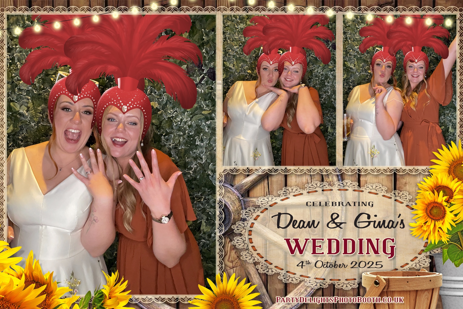 Gina and Dean's Wedding | View more photos from the event at gallery.partydelightsphotobooth.co.uk/u/PartyDelightsPhotoBooth/Gina-and-Deans-Wedding