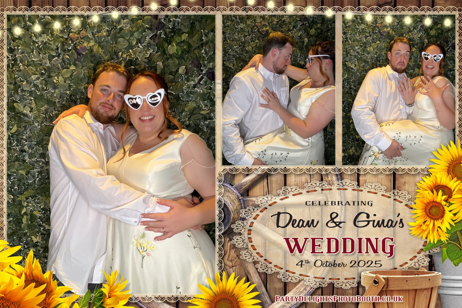 Gina and Dean's Wedding | View more photos from the event at gallery.partydelightsphotobooth.co.uk/u/PartyDelightsPhotoBooth/Gina-and-Deans-Wedding