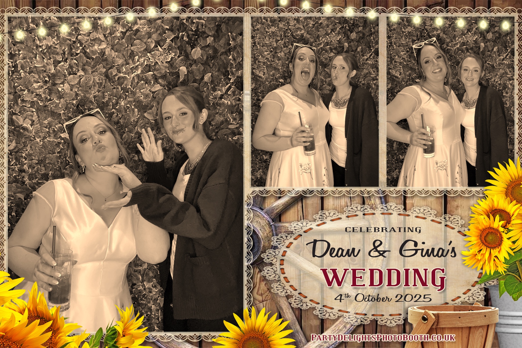 Gina and Dean's Wedding | View more photos from the event at gallery.partydelightsphotobooth.co.uk/u/PartyDelightsPhotoBooth/Gina-and-Deans-Wedding