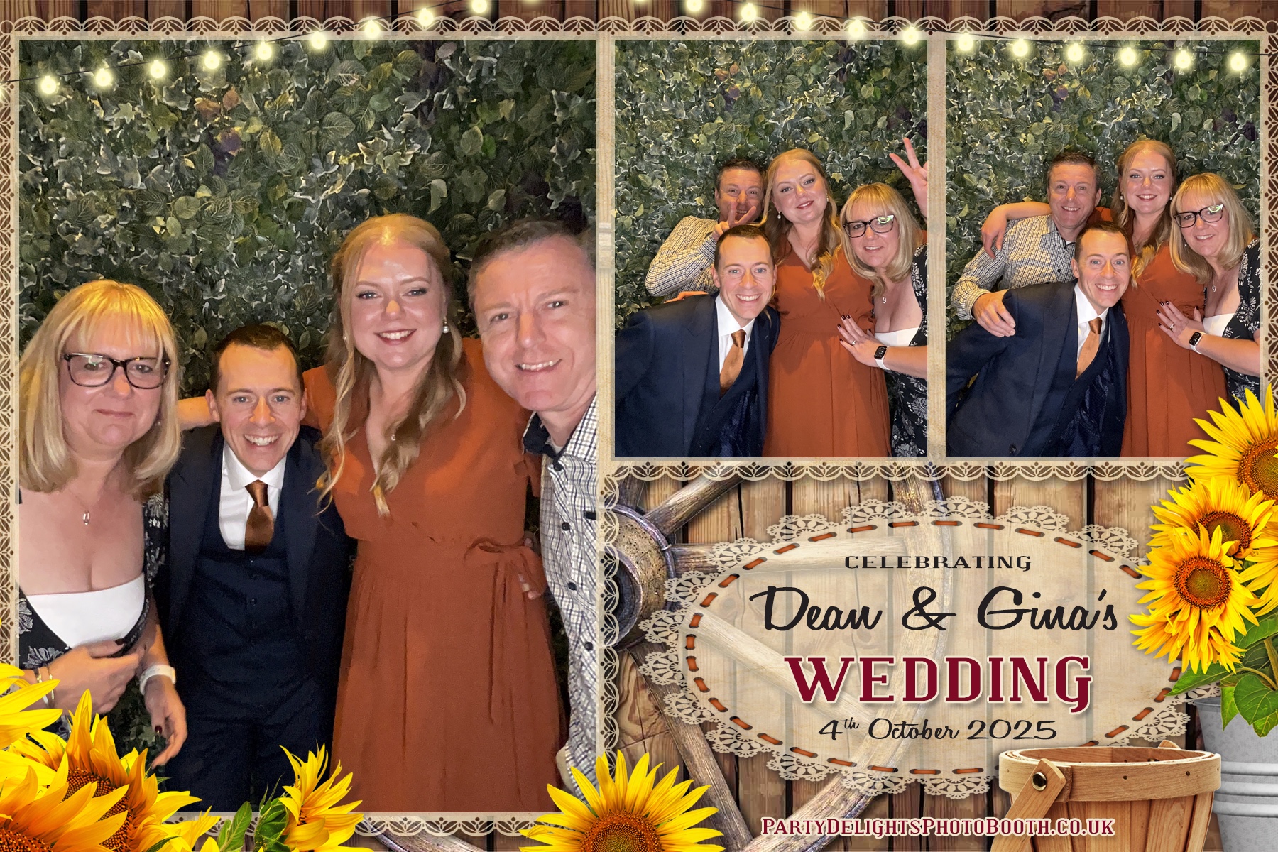 Gina and Dean's Wedding | View more photos from the event at gallery.partydelightsphotobooth.co.uk/u/PartyDelightsPhotoBooth/Gina-and-Deans-Wedding