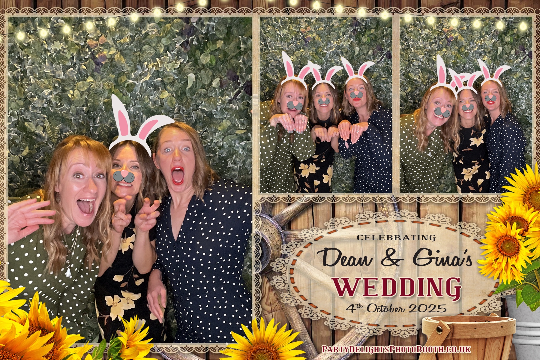 Gina and Dean's Wedding | View more photos from the event at gallery.partydelightsphotobooth.co.uk/u/PartyDelightsPhotoBooth/Gina-and-Deans-Wedding