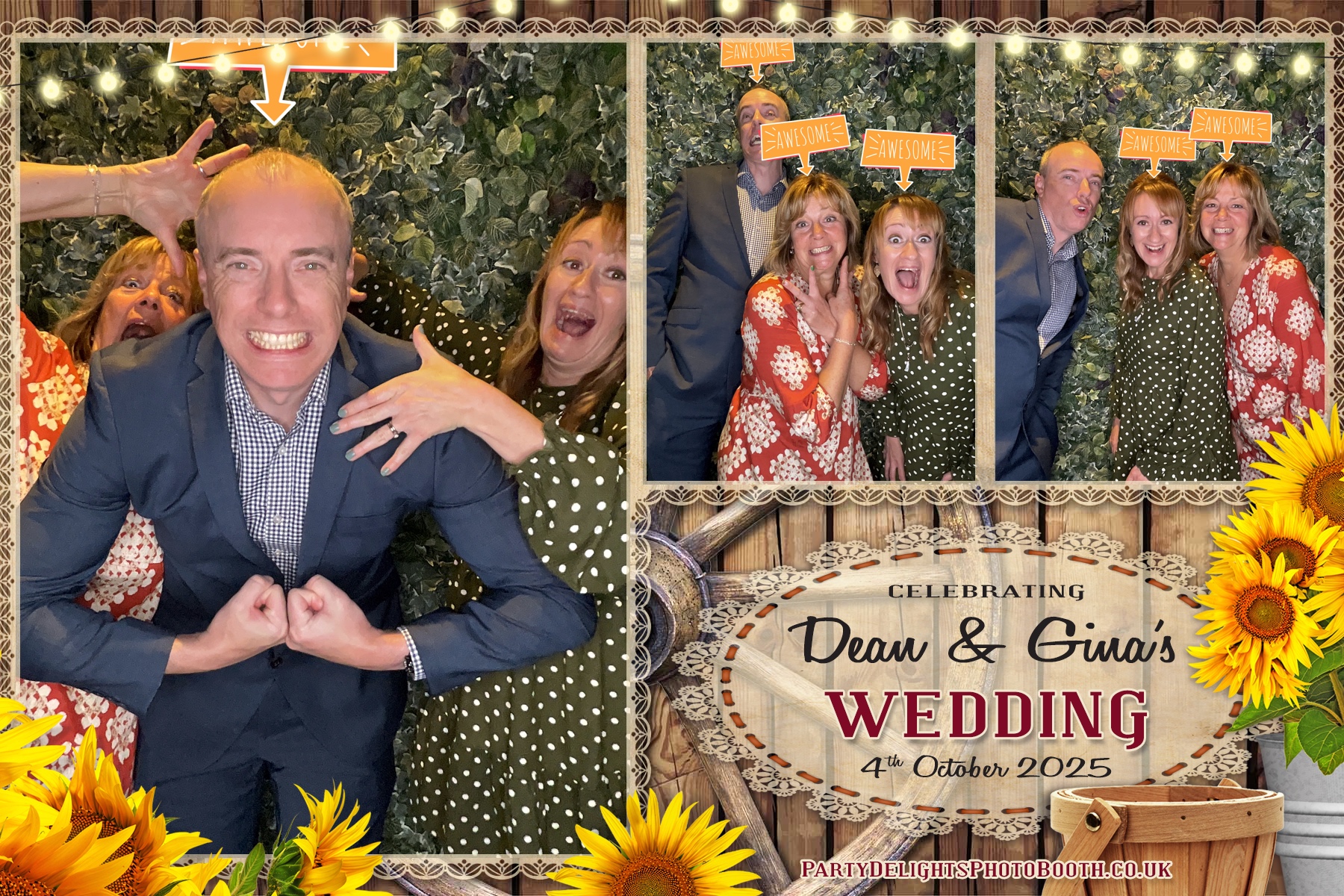 Gina and Dean's Wedding | View more photos from the event at gallery.partydelightsphotobooth.co.uk/u/PartyDelightsPhotoBooth/Gina-and-Deans-Wedding