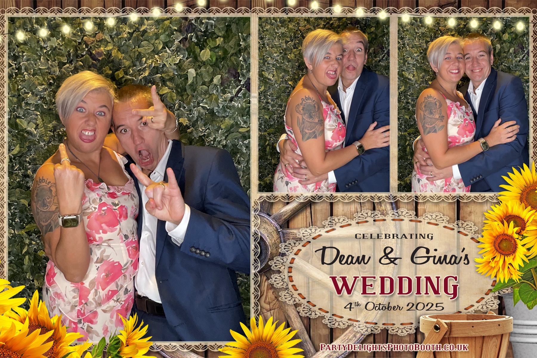 Gina and Dean's Wedding | View more photos from the event at gallery.partydelightsphotobooth.co.uk/u/PartyDelightsPhotoBooth/Gina-and-Deans-Wedding