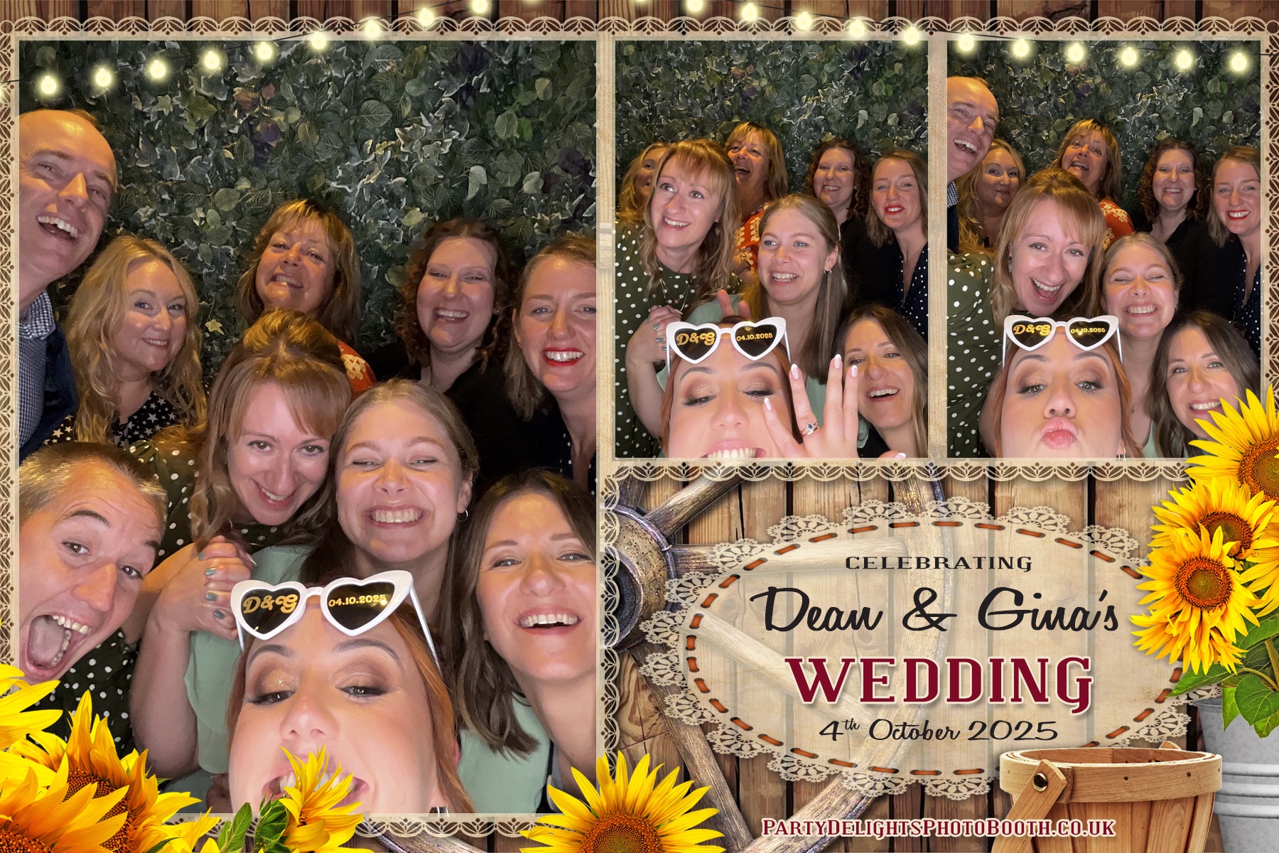 Gina and Dean's Wedding | View more photos from the event at gallery.partydelightsphotobooth.co.uk/u/PartyDelightsPhotoBooth/Gina-and-Deans-Wedding