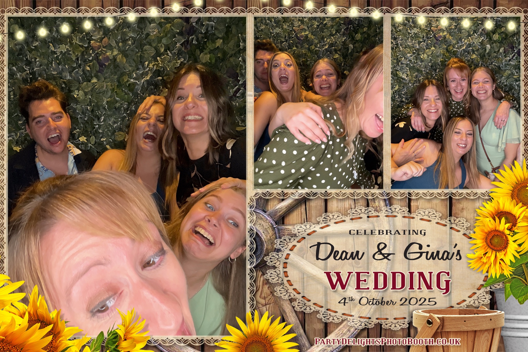 Gina and Dean's Wedding | View more photos from the event at gallery.partydelightsphotobooth.co.uk/u/PartyDelightsPhotoBooth/Gina-and-Deans-Wedding