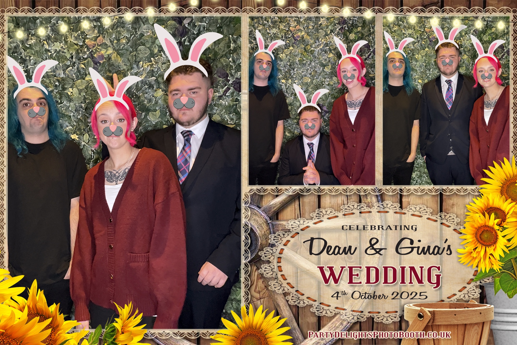 Gina and Dean's Wedding | View more photos from the event at gallery.partydelightsphotobooth.co.uk/u/PartyDelightsPhotoBooth/Gina-and-Deans-Wedding