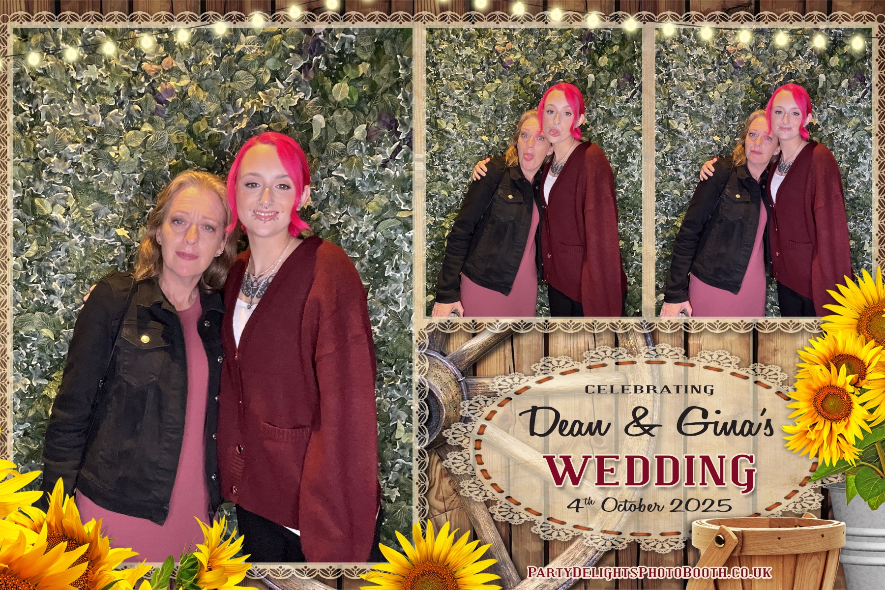 Gina and Dean's Wedding | View more photos from the event at gallery.partydelightsphotobooth.co.uk/u/PartyDelightsPhotoBooth/Gina-and-Deans-Wedding