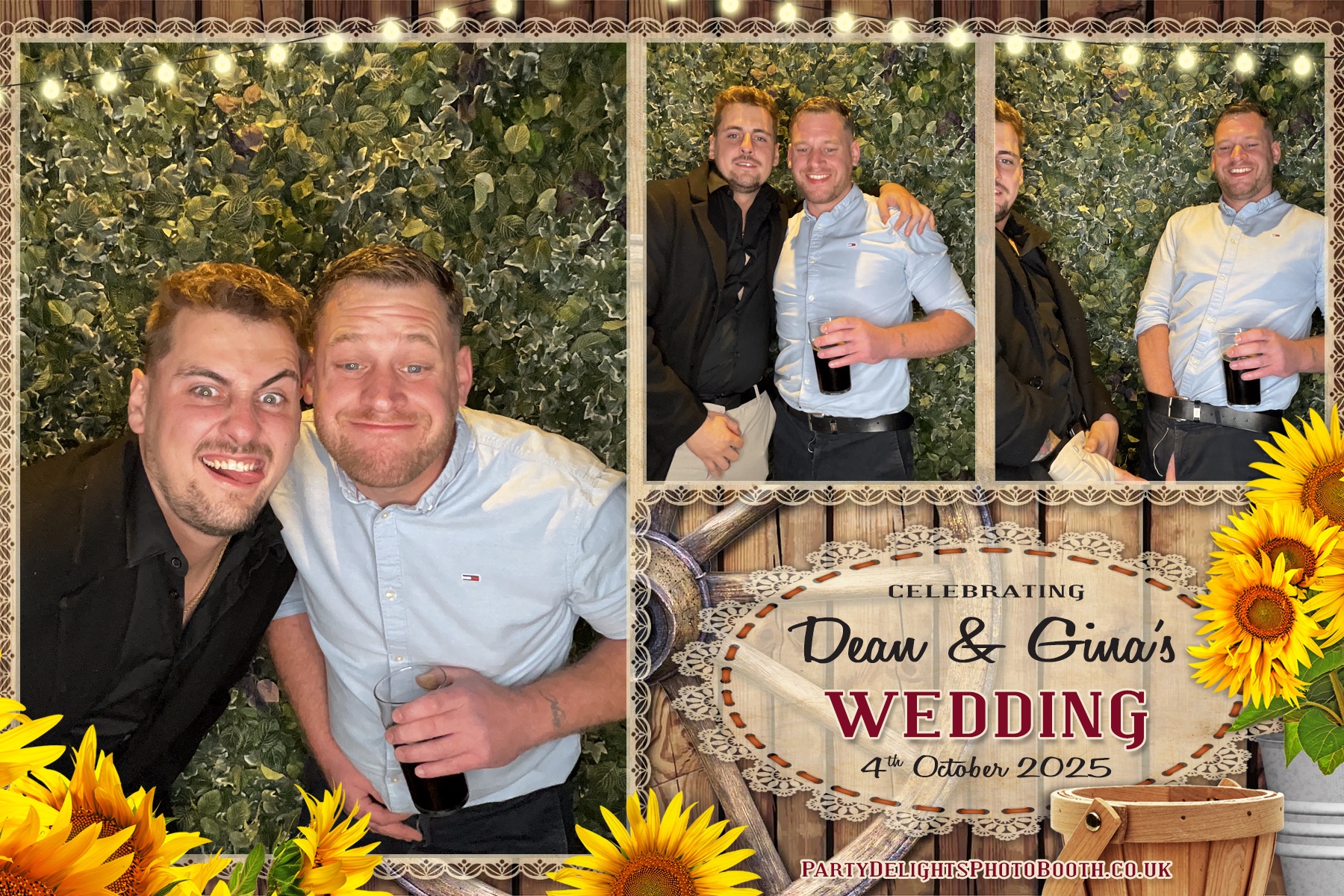Gina and Dean's Wedding | View more photos from the event at gallery.partydelightsphotobooth.co.uk/u/PartyDelightsPhotoBooth/Gina-and-Deans-Wedding